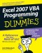 Excel 2007 VBA Programming For Dummies (Computer/Tech)