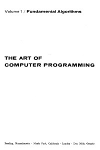 The Art of Computer Programming. Vol 1: Fundamental Algorithms. 2nd Printing.