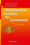 Mathematical Formulas for Economists